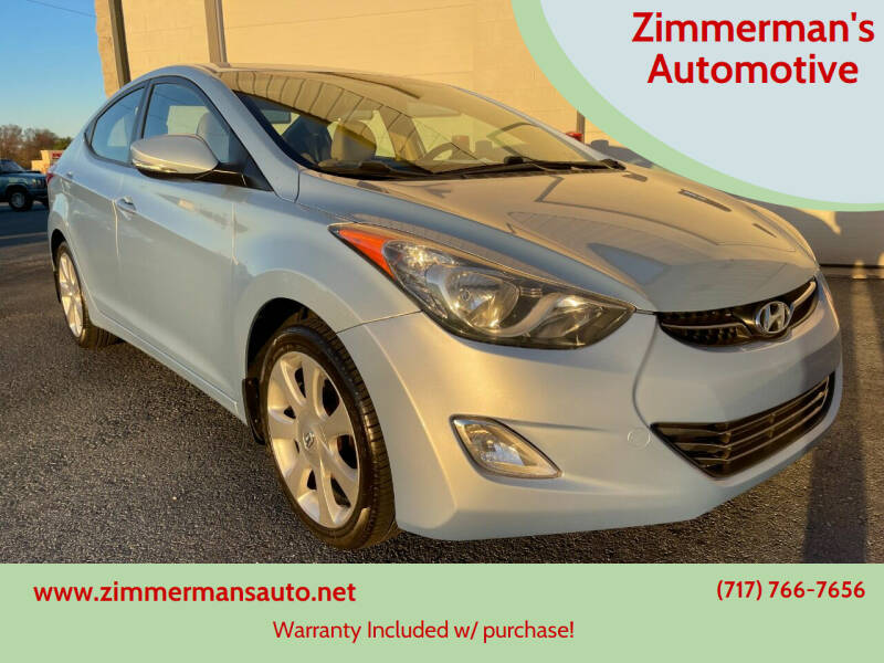2012 Hyundai Elantra for sale at Zimmerman's Automotive in Mechanicsburg PA