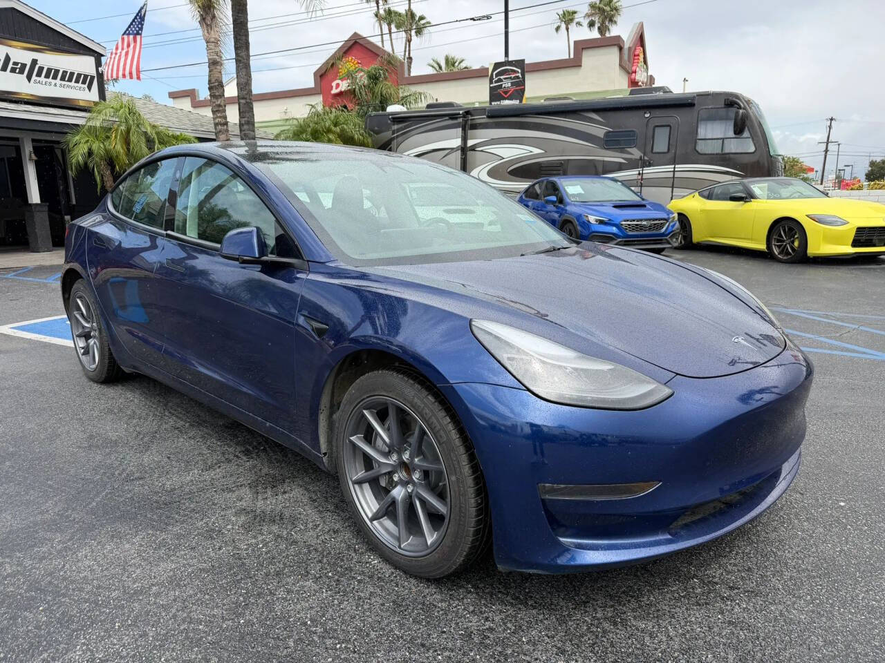 Dk. Blue 2023 Tesla Model 3 Base 4dr Sedan 1