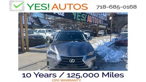 2015 Lexus NX 200t for sale at Yes Haha in Flushing NY