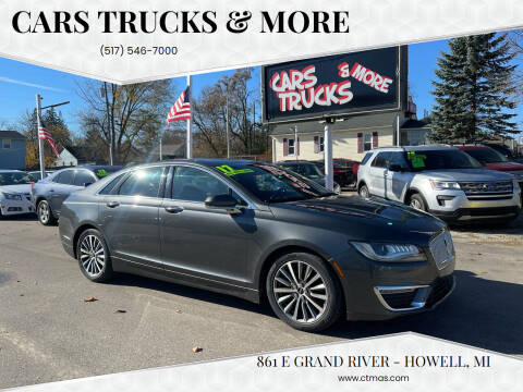 2017 Lincoln MKZ for sale at Cars Trucks & More in Howell MI
