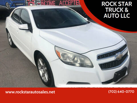 2013 Chevrolet Malibu for sale at ROCK STAR TRUCK & AUTO LLC in Las Vegas NV