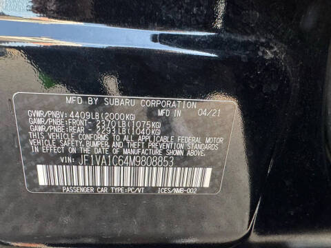 2021 Subaru WRX Premium