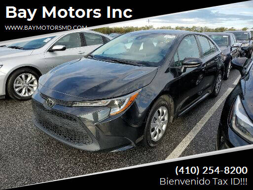 2020 Toyota Corolla for sale at Bay Motors Inc in Baltimore MD