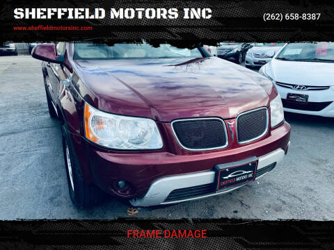 2007 Pontiac Torrent for sale at SHEFFIELD MOTORS INC in Kenosha WI