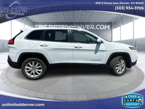 2017 Jeep Cherokee for sale at Unlimited Auto Sales in Denver CO