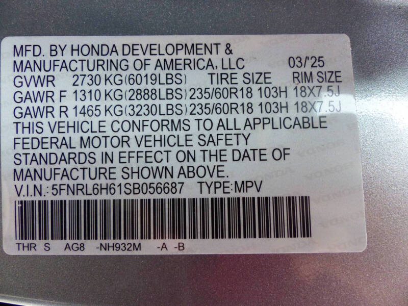 2025 Honda Odyssey EX-L