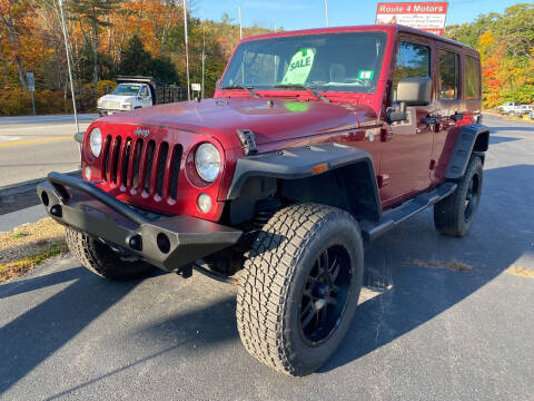 2012 Jeep Wrangler Unlimited for sale at Route 4 Motors INC in Epsom NH