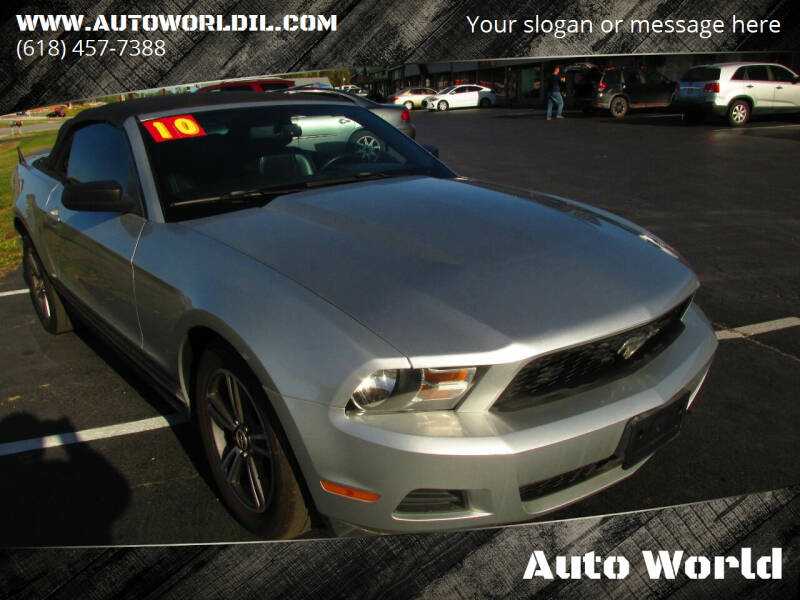 2010 Ford Mustang for sale at Auto World in Carbondale IL