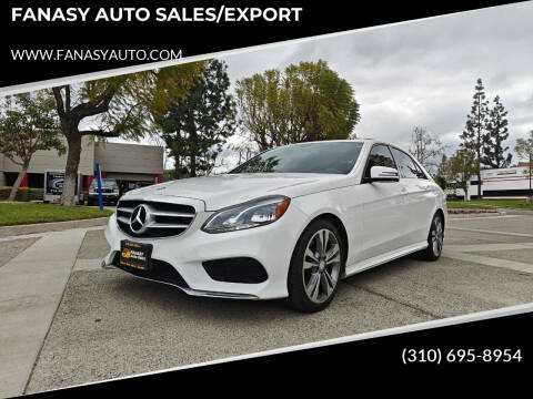 2014 Mercedes-Benz E-Class for sale at FANASY AUTO SALES/EXPORT in Yorba Linda CA