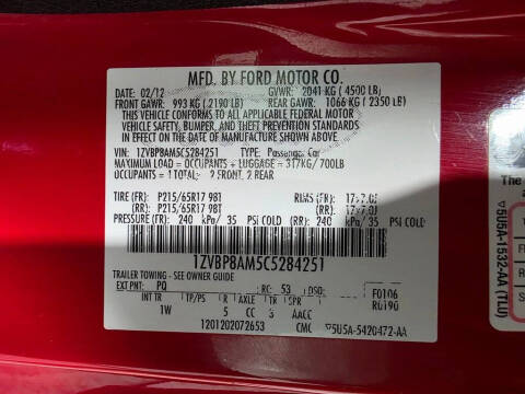 2012 Ford Mustang V6