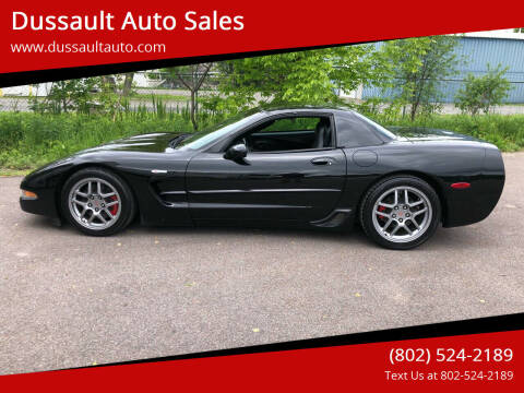 2003 Chevrolet Corvette for sale at Dussault Auto Sales in Saint Albans VT