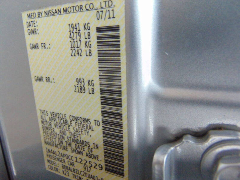 2012 Nissan Altima 2.5 S