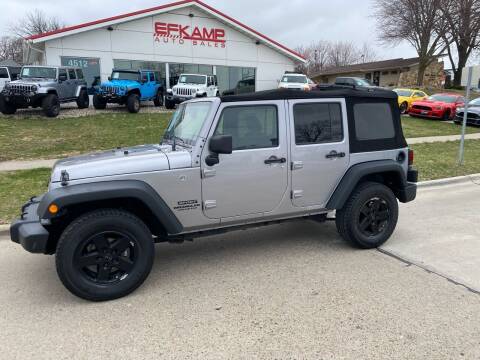 2016 Jeep Wrangler Unlimited for sale at Efkamp Auto Sales LLC in Des Moines IA