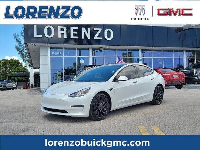 2022 Tesla Model 3 for sale at Lorenzo Buick GMC in Miami FL