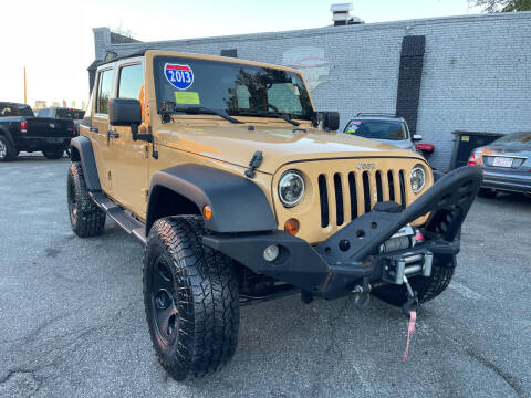 2013 Jeep Wrangler Unlimited for sale at InterCar Auto Sales in Somerville MA