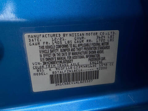 2022 Nissan Versa SV