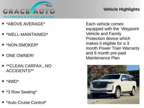 2022 Cadillac Escalade ESV Premium Luxury