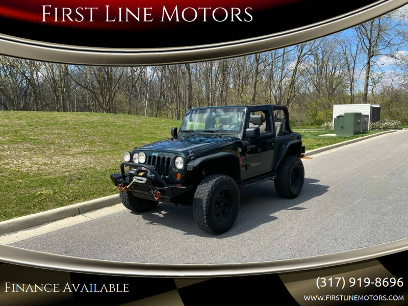 2010 Jeep Wrangler for sale at First Line Motors in Brownsburg IN