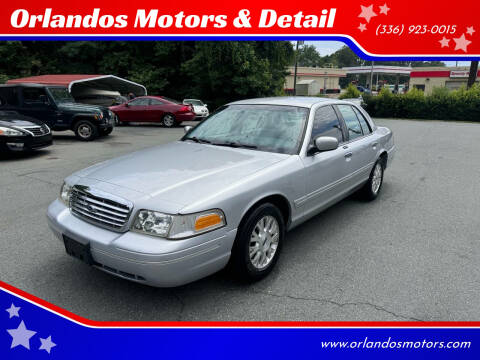 2004 Ford Crown Victoria for sale at Orlandos Motors & Detail in Winston Salem NC