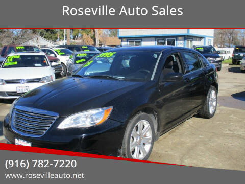 2013 Chrysler 200 for sale at Roseville Auto Sales in Roseville CA