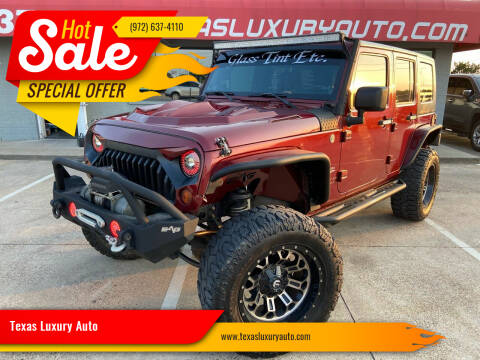 2008 Jeep Wrangler Unlimited for sale at Texas Luxury Auto in Cedar Hill TX