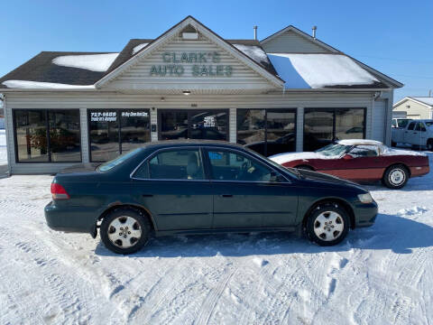 2001 Honda Accord for sale at Clarks Auto Sales in Middletown OH