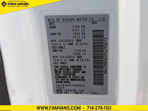 2015 Nissan NV200