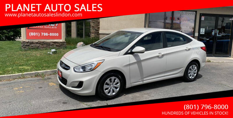 2016 Hyundai Accent for sale at PLANET AUTO SALES in Lindon UT