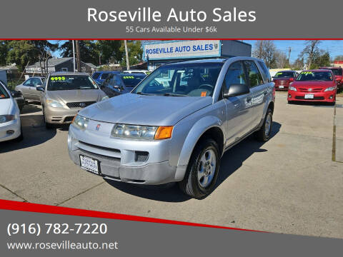 2003 Saturn Vue for sale at Roseville Auto Sales in Roseville CA