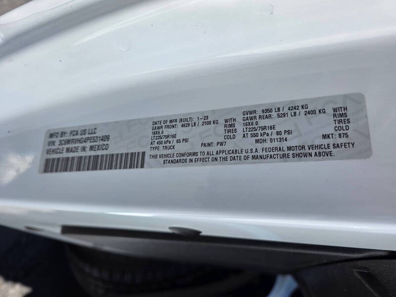 2023 RAM ProMaster 3500 159 WB