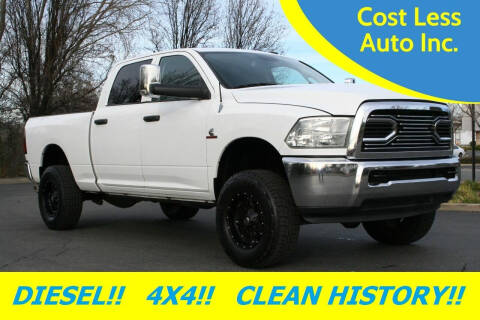2013 RAM 2500 for sale at Cost Less Auto Inc. in Rocklin CA