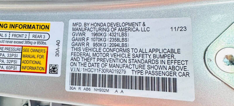 2024 Honda Accord EX