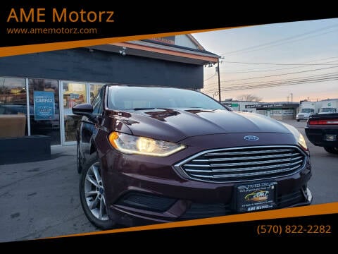 2017 Ford Fusion for sale at AME Motorz in Wilkes Barre PA