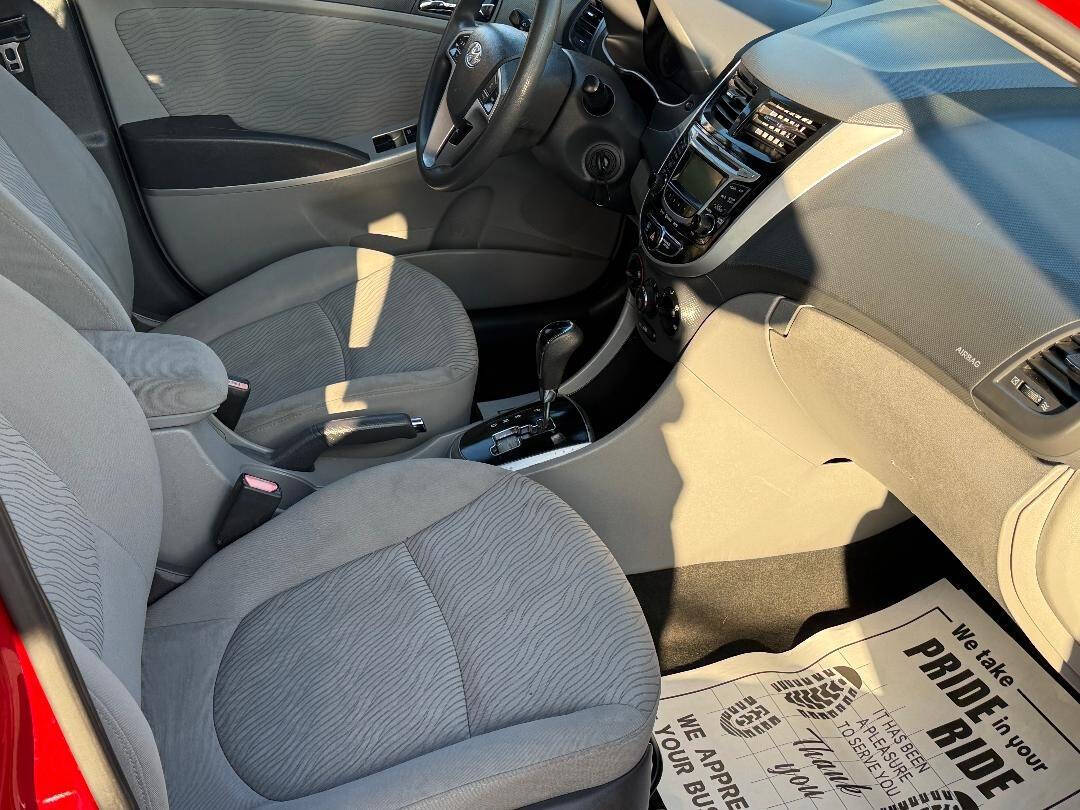 2012 Hyundai Accent GLS 4dr Sedan - Red exterior view 14