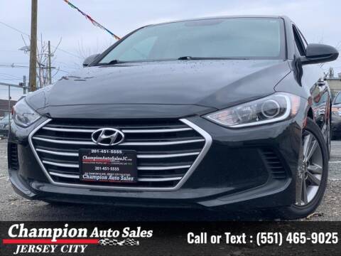 2018 Hyundai Elantra for sale at CHAMPION AUTO SALES OF JERSEY CITY in Jersey City NJ