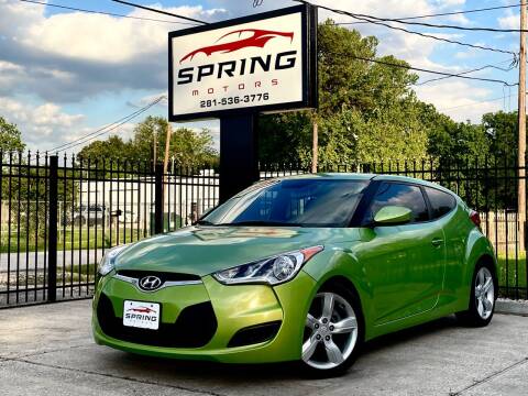 2012 Hyundai Veloster for sale at Spring Motors in Spring TX