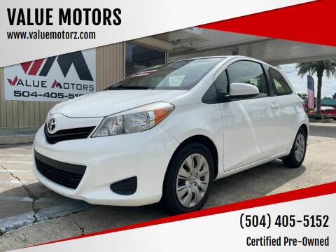 2014 Toyota Yaris for sale at VALUE MOTORS in Kenner LA