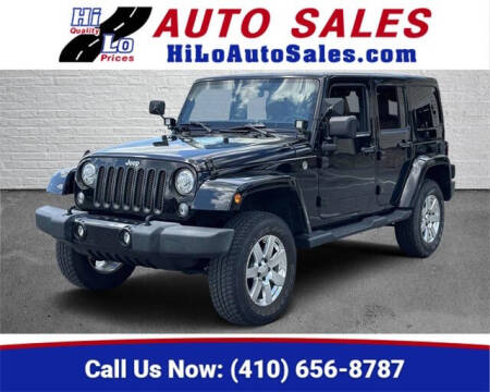 2017 Jeep Wrangler Unlimited for sale at Hi-Lo Auto Sales in Frederick MD