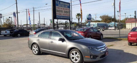 2012 Ford Fusion for sale at S.A. BROADWAY MOTORS INC in San Antonio TX