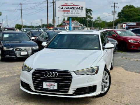 2016 Audi A6 for sale at Supreme Auto Sales in Chesapeake VA