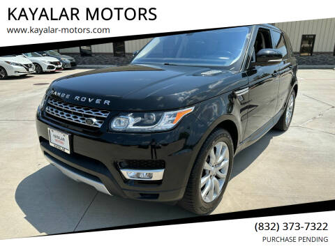 2017 Land Rover Range Rover Sport for sale at KAYALAR MOTORS in Houston TX