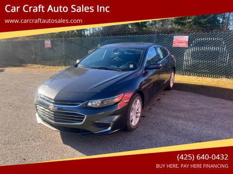 2018 Chevrolet Malibu for sale at Car Craft Auto Sales Inc in Lynnwood WA