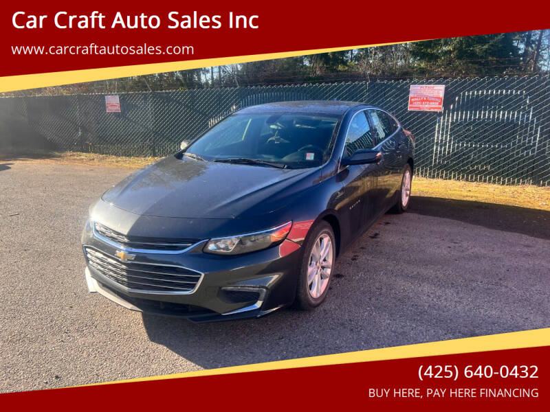 2018 Chevrolet Malibu for sale at Car Craft Auto Sales Inc in Lynnwood WA