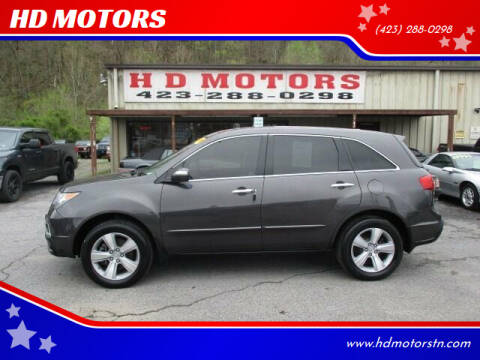 2010 Acura MDX for sale at HD MOTORS in Kingsport TN