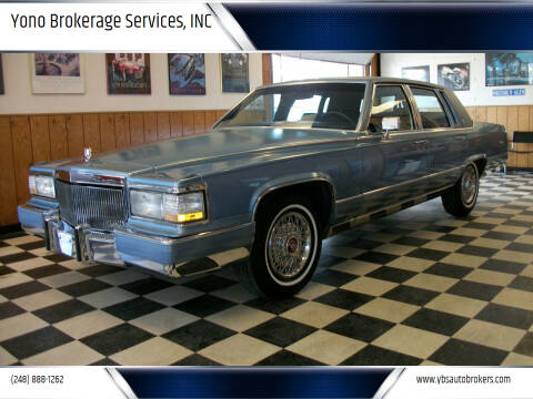 1990 Cadillac Brougham for sale at Yono Brokerage Services, INC in Farmington MI