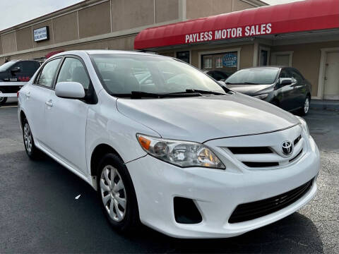 2011 Toyota Corolla for sale at Payless Motor Sales LLC in Burlington NC