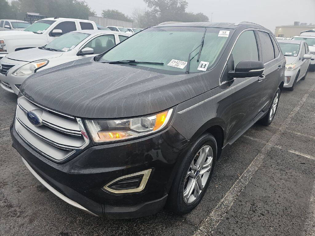 Black 2015 Ford Edge Titanium AWD Titanium 4dr Crossover 1