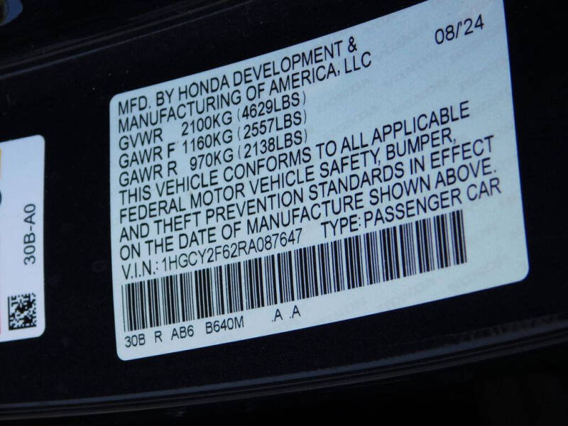 2024 Honda Accord Hybrid EX-L