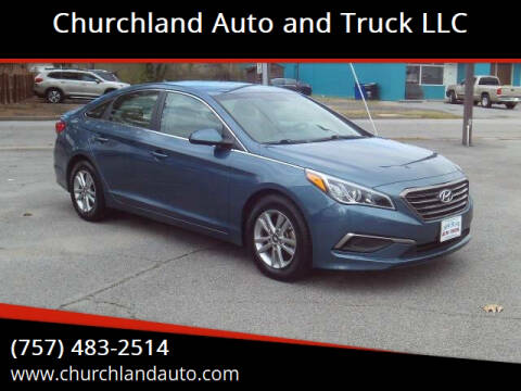 2016 Hyundai Sonata for sale at Churchland Auto and Truck LLC in Portsmouth VA