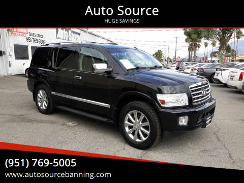 2010 Infiniti QX56 for sale at Auto Source in Banning CA